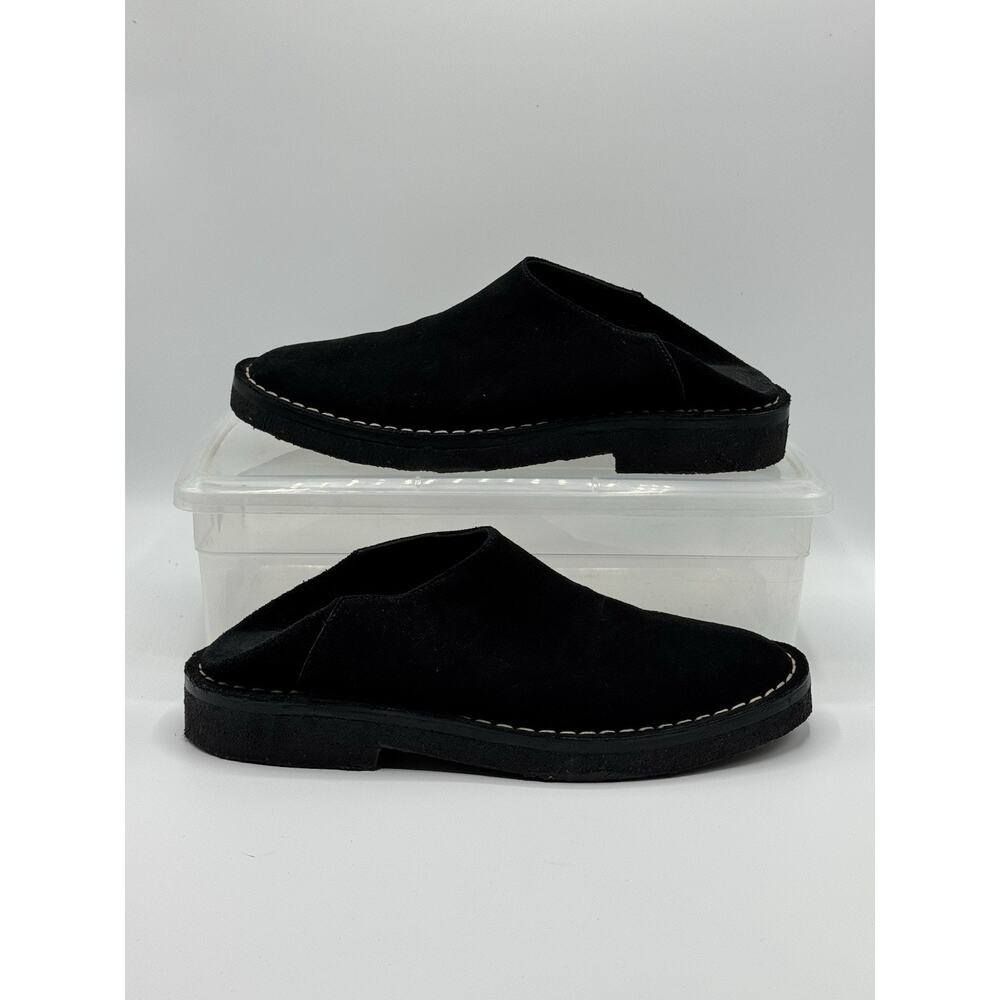 Ann Demeulemeester Vintage 90’s Black Suede Mules. Gum Sole - Picture 4 of 12